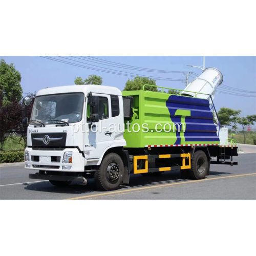 Dongfeng 4x2 Water Bowser Truck com máquina de pulverizador de canhão de controle de poeira